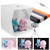 16''x16'' Photo Light Box Kit, 40x40x40cm Portable Photography Shooting Light Tent Kit, Foldable Photo Studio Box with LED Light for Product Photography