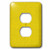 3dRose lsp_62190_6 Picture of Sunny Yellow Linen 2 Plug Outlet Cover