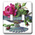 3dRose LLC lsp_35324_2 Pink Rose in Blue Gray Planter Double Toggle Switch