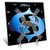 3dRose Pisces Zodiac Sign Desk Clock, 6 by 6-Inch