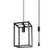 Pendant Light, Industrial Retro Loft Design, Black Rectangle Cage Hanging Ceiling Lamp, Retro Lighting Fixture for Kitchen Island Dining Room (Plug in)