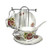 Porcelain Tea Cup and Saucer Coffee Cup Set with Saucer and Spoon by Wandeful Set of 7 2 Tea Cups 2 Saucers 2 Spoons and 1 Bracket