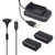 POWTREE 2 Pack Battery 2200mAh Ni-MH Rechargeable Controller Replacement Battery and Charging Stand Kit for Xbox 360 Controller