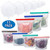 Reusable Silicone Food Storage ziplock sandwich Bags 6 Stretch Lids, 3 Large half gallon, 4 Medium Lunch, snack, Liquid, sous vide, Fruit Containers, Microwave, Dishwasher, Freezer Safe Airtight seal