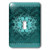 3dRose lsp_77726_1 Pretty Deep Turquoise Vintage Floral Design Single Toggle Switch