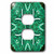 3dRose lsp_58110_6 Pretty Green Lace Pattern 2 plug Outlet Cover