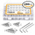 304 Stainless Steel Screws and Nuts, M2 M3 M4 Hex Socket Head Cap Screws Assortment Set Kit with Storage Box (1080 Pcs Hex Socket Head Cap Screws Nuts)