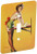 3dRose lsp_204152_1 Print of Elvgren Pinup In The Dough Single Toggle Switch