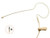 Pro Light Weight Low Profile Single Earhook Headworn Microphone JK MIC-J S90 Compatible with AKG Wireless Transmitter - Mini XLR TA3F Connector