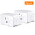 Smart Plug WiFi Outlet Mini - Smart Outlet Works with Alexa and Google home, Voice Control, Remote Control, Timing Function, 16 Amp, No Hub Required, 2 Pack