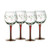 Pfaltzgraff Winterberry 13-ounce Hand Painted Goblet, White