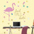 RoomMates Stand Tall Flamingo Peel And Stick Wall Decals With Glitter