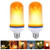 VIPMOON 2Pack E27 LED Flame Effect Fire Light Bulb Flickering Flame Lamp Simulated Decorative