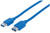 Manhattan A Male/A Female, 2m SuperSpeed USB Extension Cable, Blue (322379)