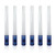 Life Gear 6 Pack BLUE LED Light Stick, Reusable Glow Stick or Glow Wand | Emergency Safety Glow Stick, Flashlight and Whistle