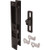Prime-Line Products C 1123 Diecast Sliding Door Handle Set with Mid Body Hook, Black