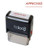 BBloop Stamp "APPROVED" Self-Inking. Rectangular, Laser-engraved. RED