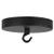 Canopy Light Kit, Ceiling Canopy Kit, 5 Inch Ceiling Canopy Pendant Light Kit with Hook, Black Chandelier Canopy Kit for Pendant Light Mounting, 20lb Rated Ceiling Base Plate Canopy Kit (Black-1Pcs)