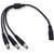 2pcs 1 Female to 3 Way Male 5.5x2.1mm DC Power Splitter Cable for CCTV Cameras LED Strip