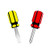 Buspoll Mini screwdriver, two-color small handle screwdriver, Phillips screwdriver and flat head screwdriver