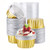 100pcs Muffin Baking Cups, Eusoar 5oz 125ml Muffin Liners Cups with Lids, Disposable Foil Ramekins, Aluminum Cupcake liners, Creme Brulee Ramekins, Aluminum Foil Cupcake Baking Cups Holders Pans