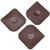 Pan Scraper, 3pcs Durable Dish Scraper, Pot Scraper, Plastic Scrubbers for Pans, Multifunctional Pan Scraper Tool and Stoneware Scraper for Kitchen and Home - Brown