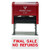 Basic Final Sale NO REFUNDS Self Inking Rubber Stamp (Red Ink) Large