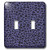3dRose lsp_202324_2 Purple and Black Leopard Print Double Toggle Switch, Multicolor