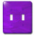 3dRose LLC lsp_20664_2 Purple Floral Petals Double Toggle Switch