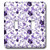 3dRose lsp_65442_2 Purple Flowers and Butterflies Double Toggle Switch