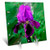 3dRose LLC Purple Iris 6 by 6-Inch Desk Clock