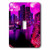 3dRose lsp_201093_1 Purple Miami at night with a colorful drawing effect Single Toggle Switch, Multicolor