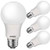 60W Equivalent A19 LED Light Bulb, Soft White 2700K, E26 Standard Base, UL Listed, Non-Dimmable LED Light Bulb, 4 Pack