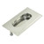 Uxcell Rectangle Flush Pull Handle Cupboard Drawer, 42mmx78mm, Silver Tone