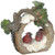 Burton & Burton Ornament Cardinals Inside Log
