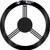 MLB Tampa Bay Rays Poly-Suede Steering Wheel Cover
