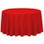 LinenTablecloth 132-Inch Round Polyester Tablecloth Red