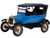 Motormax 1925 Ford Model T Touring Blue 1/24 Diecast Model Car