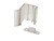 RV Designer H527, Universal Sliding Mirrored Door Latch, 2 Per Pack, Interior Hardware