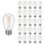 S14 Replacement LED Edison Light Bulbs  1W Equivalent to 10W, Non-Dimmable 2200K, No Glass Shatterproof & Waterproof Plastic Bulbs, E26 Base Vintage LED Edison Filament Bulb (25 Packs)