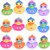 FUN LITTLE TOYS 12 PCs Bath Toys for Toddlers, Bath Duck Squirters, Bathtub Toys Party Favors for Kids