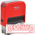 DEPOSITED Self Inking Rubber Stamp with Red Ink