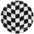 Creative Converting C032-AL0102-UAL  8 Count Round Dessert Plates, Black and White Check