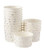 Ice Cream Sundae Cups - 50-Piece Disposable Paper Dessert Ice Cream Yogurt Bowls Party Supplies, Silver Foil Polka Dots Design, 8-Ounce, White
