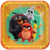 "Angry Birds" Orange Square Party Paper Plates 9", 8 Ct.