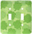 3dRose lsp_15310_2"Shamrocks in Shades of Green Double Toggle Switch