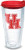 Tervis Houston Cougars Primary Logo Insulated Tumbler with Emblem and Red Lid, 24oz, Clear