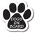 Magnet Me Up Dogs on Board Bold Print Pawprint Car Magnet Paw Print Auto Truck Decal Magnet