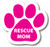 Magnet Me Up Rescue Mom Pawprint Car Magnet Paw Print Auto Truck Decal Magnet
