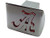 AMG University of Alabama Metal Emblem (Chrome with Crimson Trim) on Chrome Metal Hitch Cover